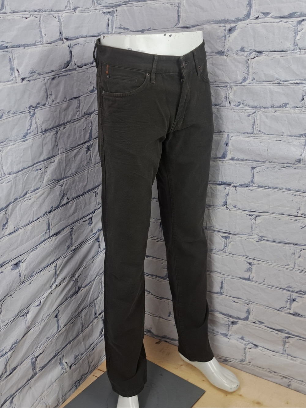 NWT Hugo Boss Orange24 Barcelona Duck Slim Straight Jeans Brown 34x34 - Picture 4 of 15
